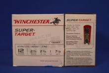 Ammo, Winchester Super Target 12 Gauge, 2 3/4" 1 oz. 7 1/2 shot. 50 Rounds Total.