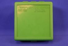 Green MTM Case Guard R-Series Medium Rifle Ammo Box. Holds 100 Cartridges.