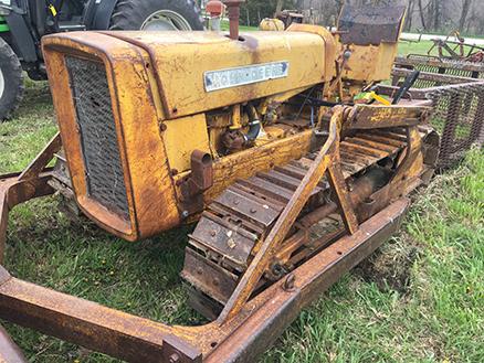 1958 JD 440C Crawler, 7 ft. Blade, H.M. Rops, Serial #443175, Non Running, Appears Complete