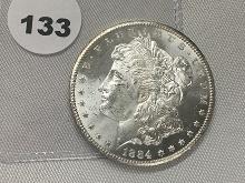 1884-CC Morgan Dollar, UNC-60