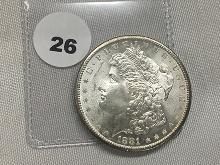 1881-S Morgan Dollar, UNC-60