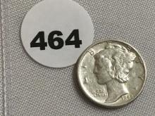 1942  Mercury Dime BU