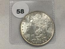 1887 Morgan Dollar, UNC-60