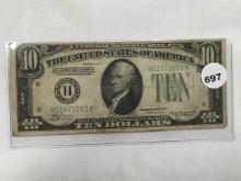 1934-A $10 Legal Tender, Circulated