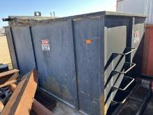 70 BBL OPEN TOP TANK 7'W X 6'5"T X 12'L, Partially divided compartments. 14