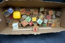 Wooden & Plastic Letter/Number Blocks