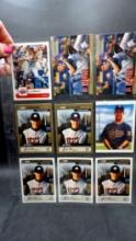 9 Joe Mauer Cards - 6 - Pre Rookie & 3 - 2Nd Year Cards