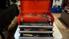 Craftsman Toolbox W/ Sockets, Wrenches & More Tools