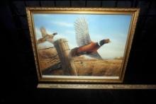 Framed & Signed Painting "Hasty Exit" By Russ Duerksen 87/400