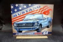 Mustang Americanbred Since 64 Metal Sign
