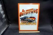 All American Outfitters Extreme Drag Racing Metal Sign