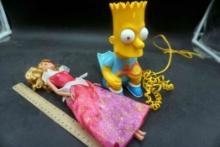 Aurora Barbie & Bart Simpson Telephone