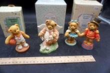 3 - Cherished Teddies Figurines & 3 Boxes