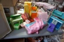 Doll House Accessories - Bed, Kitchen Appliances & More