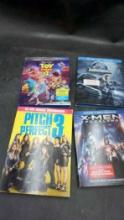 4 Dvds - Pitch Perfect 3, X-Men, Toy Story 4 & Jurassic World