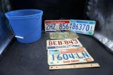 Bucket & License Plates