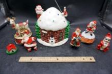 Christmas Village House & Christmas Figurines