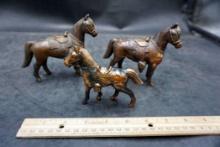 3 - Horse Figurines