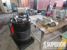 (2) Steel Work Benches, (5) Oil Fired Heaters,