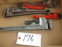 MISC RIGID PIPE WRENCH'S 14",8"