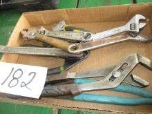 CRESCANT WRENCHES MISC SIZES, CHANNELLOCKS