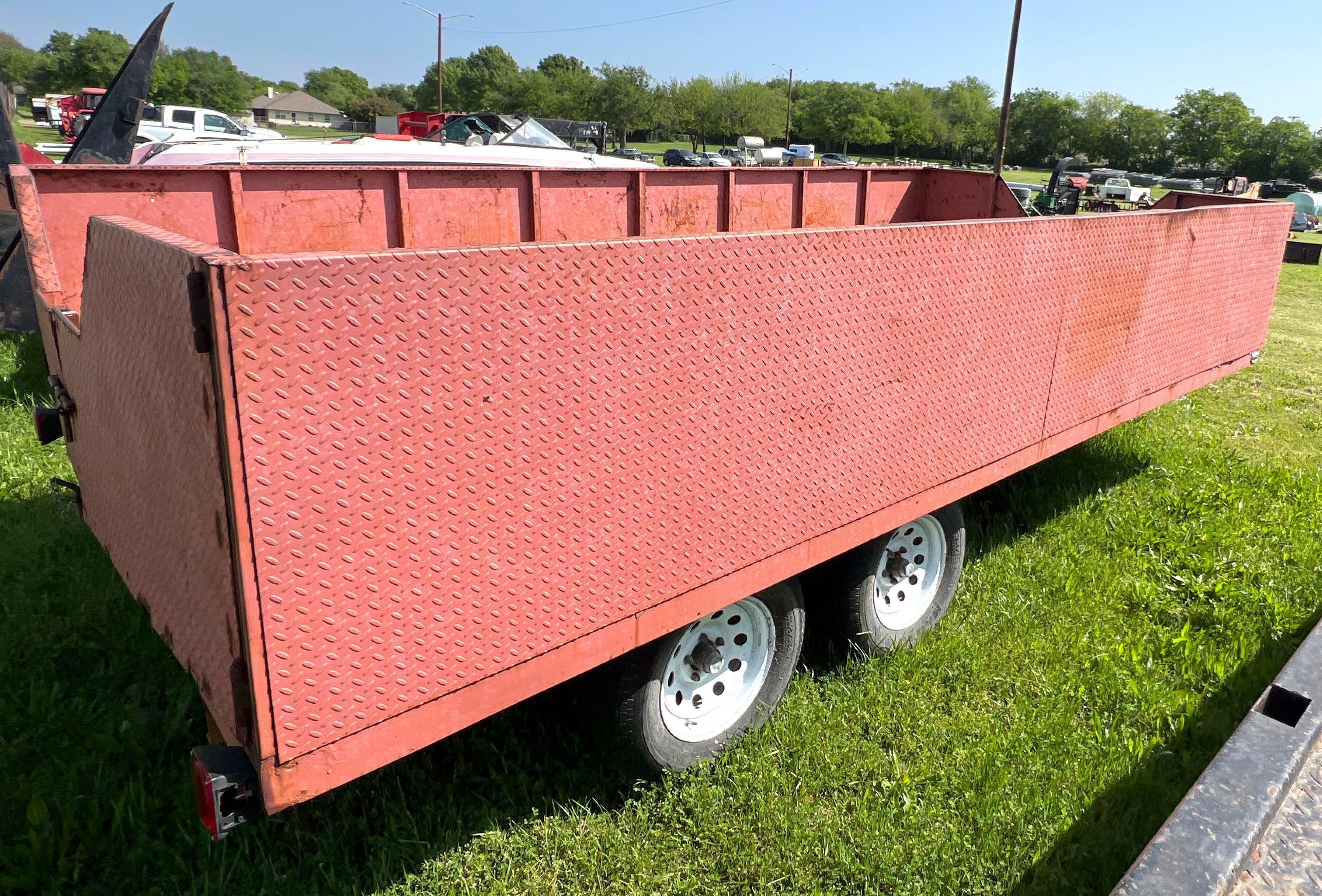 16 ft Utility Trailer with Sides