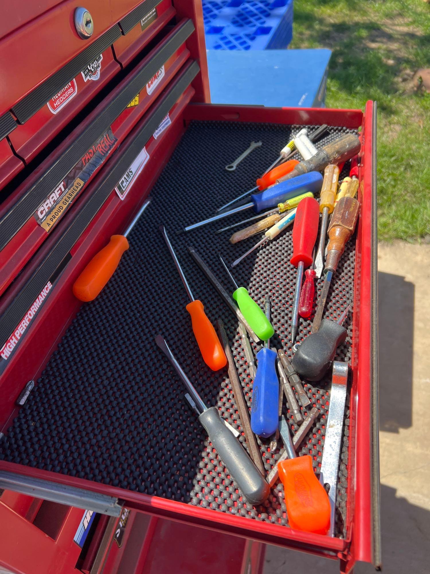 Craftsman Rolling Toolbox with Misc. Tools