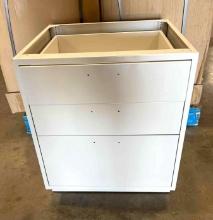 3 Drawer Metal Base Cabinet - 29 3/8 x 21 5/8 in x 24 in - Qty. 4x Money - New in Box