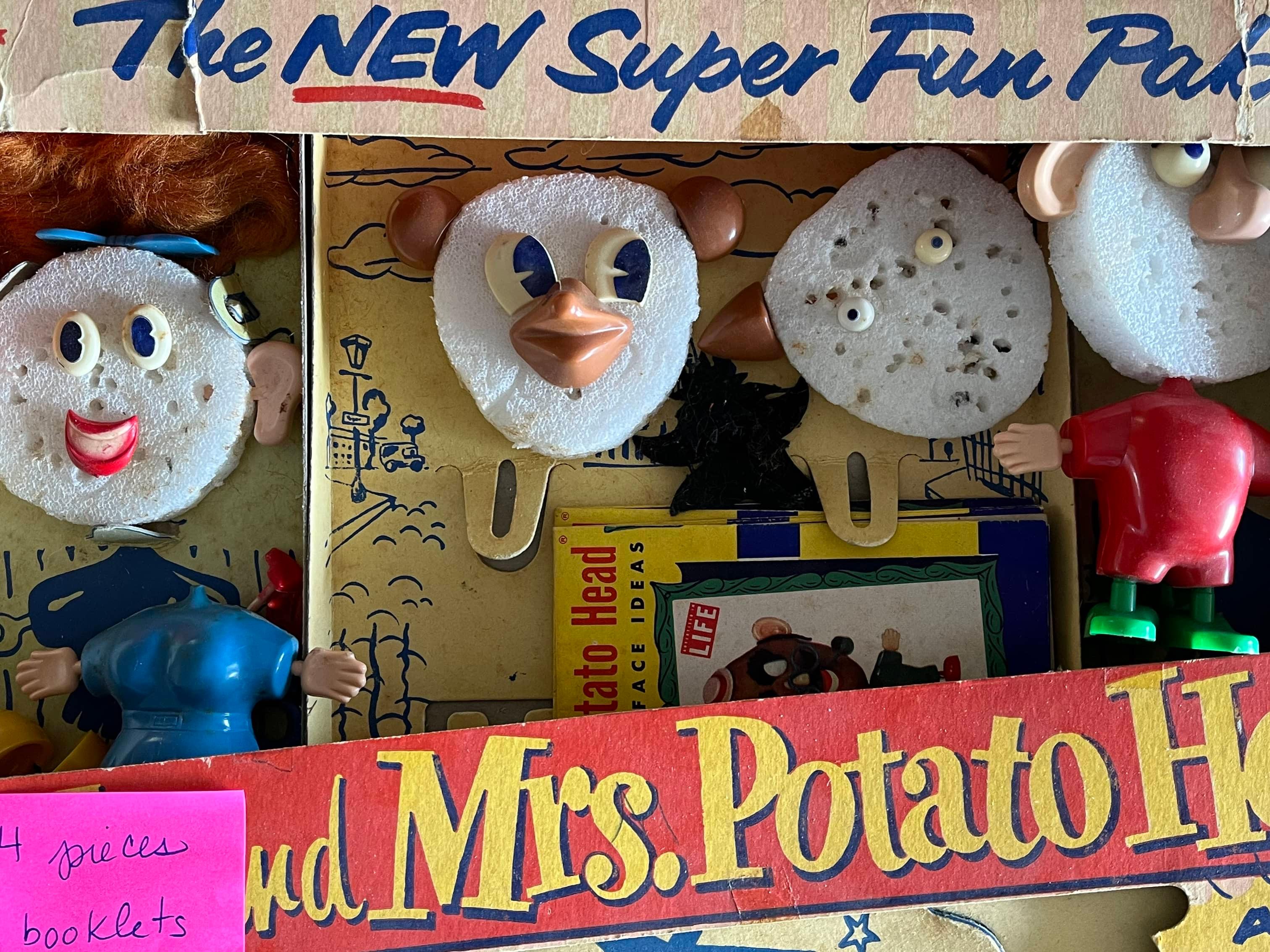 Large Group of Partial Antique Mr. Potato Head Series Figures