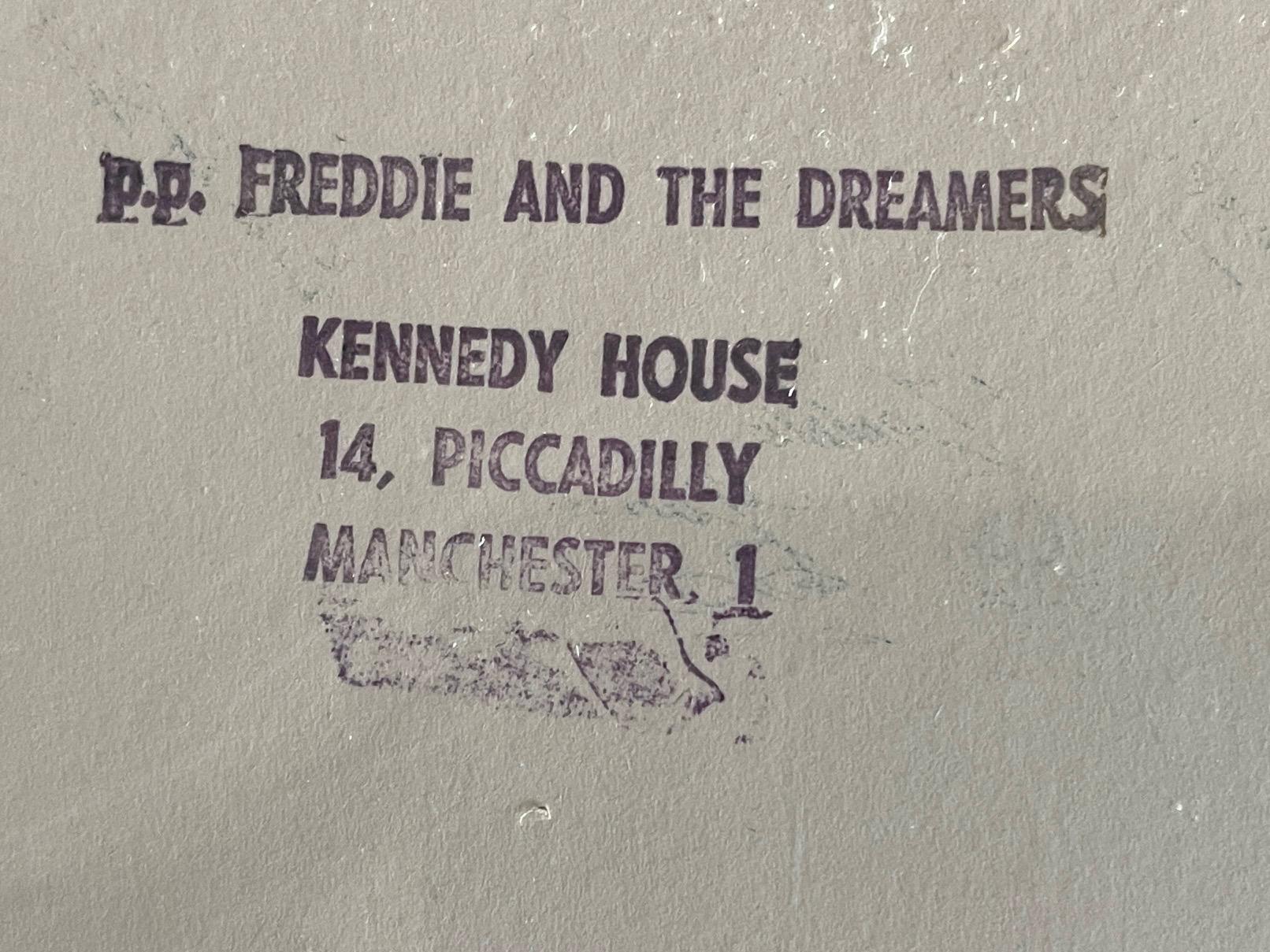 1960's Freddie and the Dreamers Signed Postcard