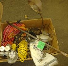 EXTENSION CORDS, TROUBLE LIGHTS, CAULKING, ETC. - PICK UP ONLY