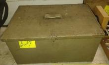 VINTAGE SMALL WWI? WOODEN MILITARY CHEST "AS IS" - PICK UP ONLY