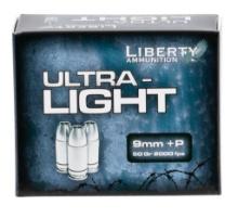 Liberty Ammunition LAUL9052 UltraLight 9mm Luger P 50 gr Lead Free Fragmenting Hollow Point 20 Per