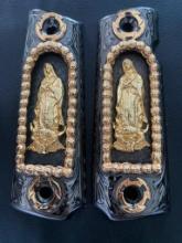 Custom 1911 Grips - Gold Plated - Virgen Maria
