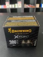 Browning - X Point Defense - 20 Round Box - 380 Auto
