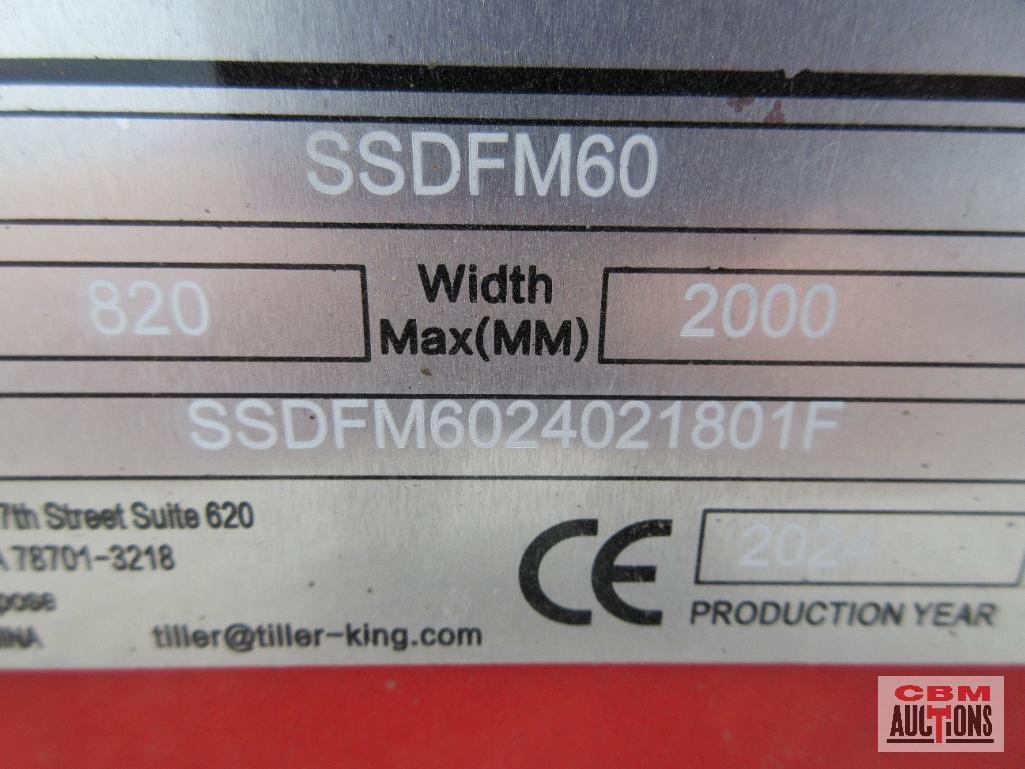 Topcat SSDFM60 60'' Skid Steer Forestry Disc Mulcher, 20-69 GPM S#801F *1