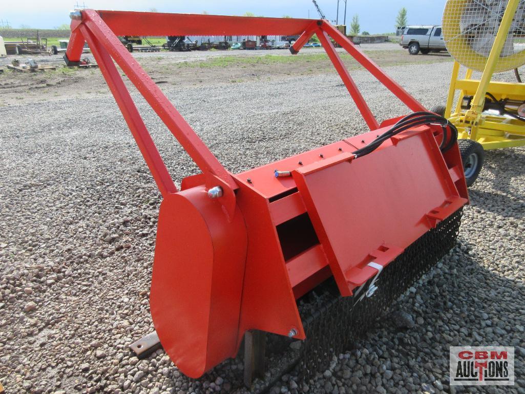 Diggit 72MM Skid Steer Forestry Drum Mulcher, Working Width: 63", Minimum Loader Power Required: 75