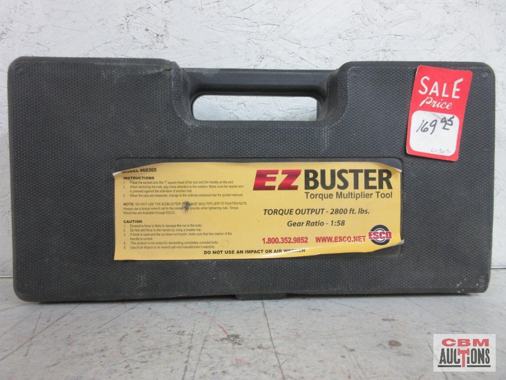 EASCO EZ Buster 60305 Torque Multiplier Tool, Torque Output: 28000Ftlbs. w/ M olded Storage Case... 