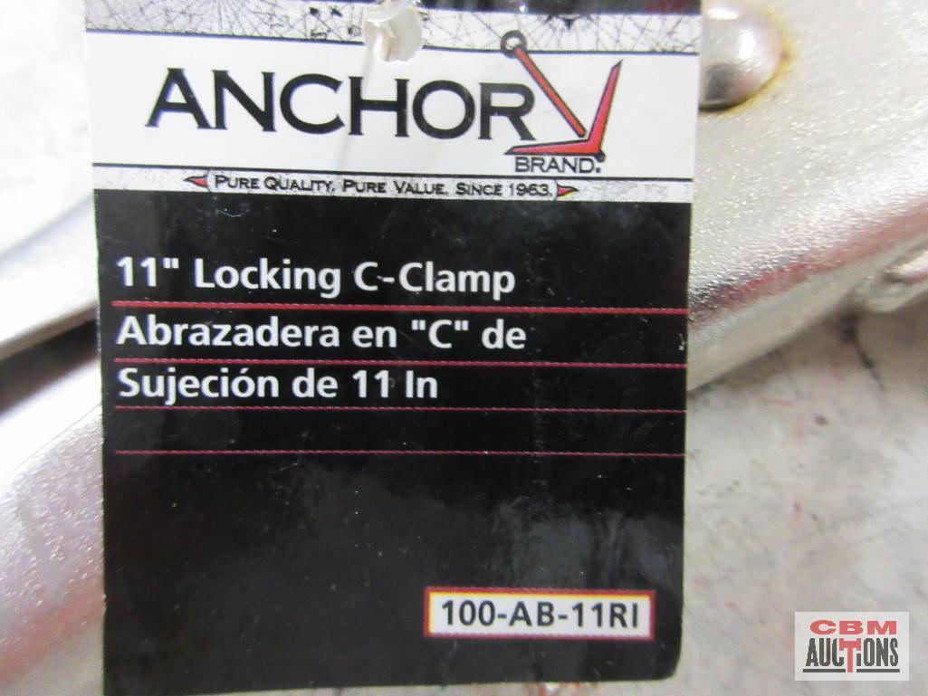 Anchor 100-AB-11Ri 11" Locking C-Clamp KR Tools 11226 10" Locking Pliers ...