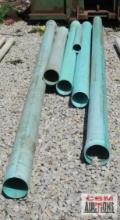 6" Green PVC Pipe