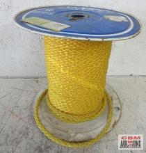 WMP Wellington Puritan Mills Spool of 3/8" Yellow Nylon Rope...