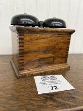 Western Electric Oak Telephone extension bell box
