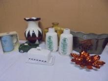 Group of Assorted Pottery Vases & Décor Items