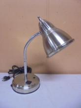 Stainless Steel Goose Neck Desk Lamp