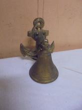 Solid Brass Anchor Wallmount Bell
