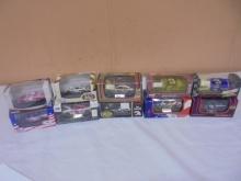 Group of (10) 1:64 Scale Die Cast Dale Earnhardt & Jr Assorted Cars