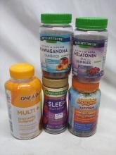 Lot of 5 Various Bottles of Dietary Supplements/Gummies