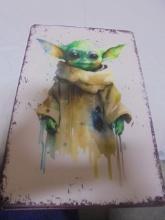 Star Wars Metal Yoda Sign