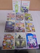 Gorup of 11 Wii Assorted Video Games