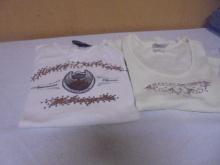 2 Like New Ladies Harley Davidson T-Shirts